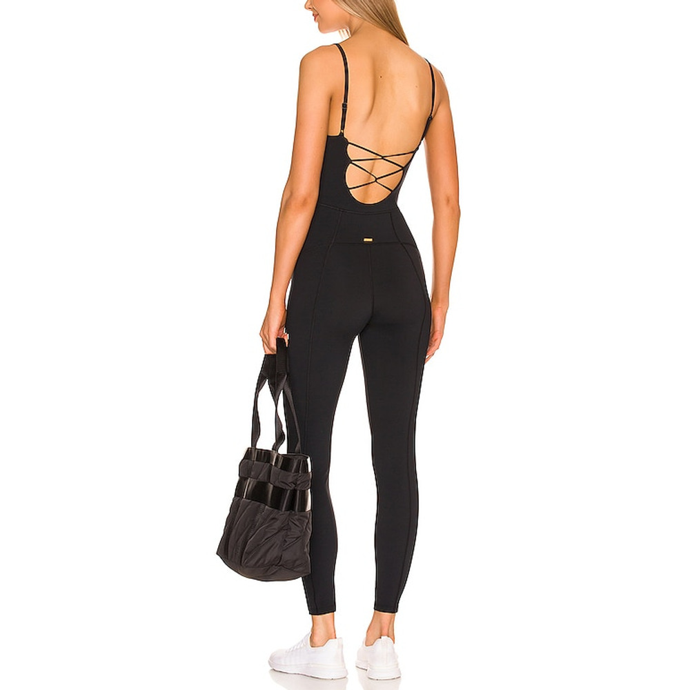 Lspace Sleek Black Go The Distance Jumpsuit Size XS